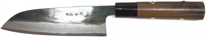 Tosa Knife Knives Black Hammered Santoku Super Steel 150 mm