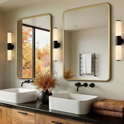 Vanity Gold Bathroom Mirror for Over Sink, 2 Pack 36”x24”