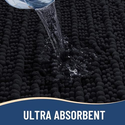 Arotive Bathroom Rugs Mat 60x20, Soft Absorbent Chenille Shaggy Bath Mat