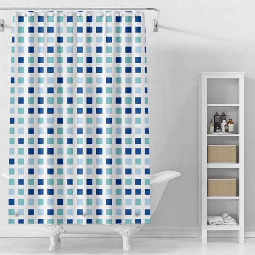 Shower Curtain Liner, 100% Waterproof Peva Shower Curtains with 3 Duty Heavy Bottom Magnets and 12 Rust Proof Grommets, 72x72 Weighted Shower Liner for Shower Stall, Bathtubs