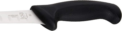 Mercer Culinary M23010 Millennia Black Handle, 10.3-Inch Granton Edge, Salmon, Slicer