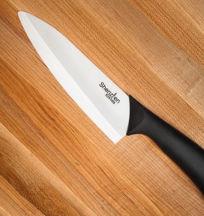 Shenzhen Knives White Ceramic 6 Inch Chef's Knife - Lightweight Kitchen Cutlery for Precision Cooking