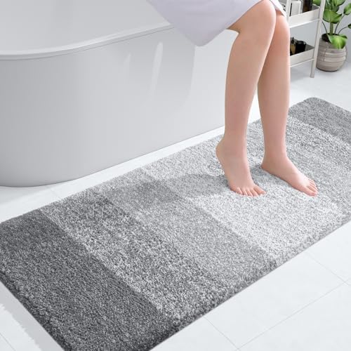 OLANLY Bathroom Runner Rug 54x24, Extra Soft Absorbent Microfiber Bath Rugs