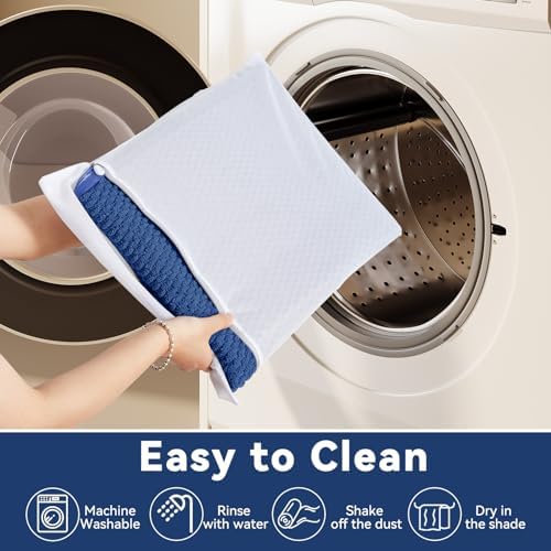 Triohero Large Bathroom Rugs Non Slip Washable Bath Rugs Super Absorbent Bathroom Rug Thin Quick Dry Low Pile Bath Mats, Navy Blue 36"x48"