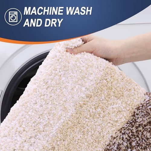 OLANLY Small Bathroom Rugs 30x18, Extra Soft Absorbent Microfiber Bath Rugs