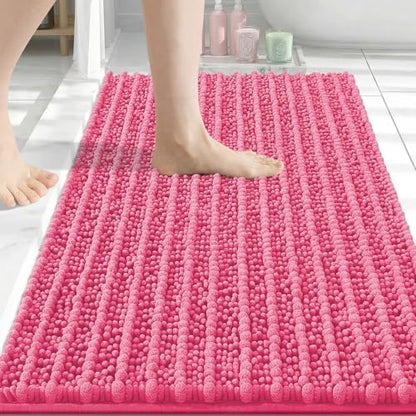 Arotive Bathroom Rugs Mat 34x21, Soft Absorbent Chenille Shaggy Bath Mat