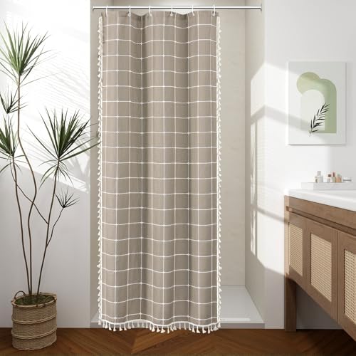 Gibelle Small Stall Boho Farmhouse Shower Curtain for Bathroom 36x72