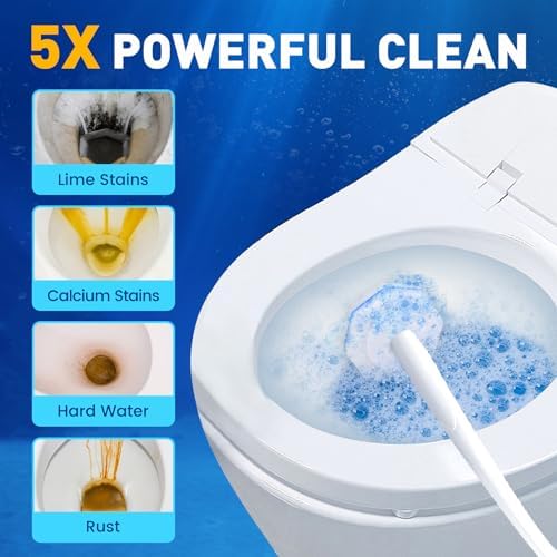 150 Pack Toilet Brush Refills, Disposable Toilet Cleaning Pads
