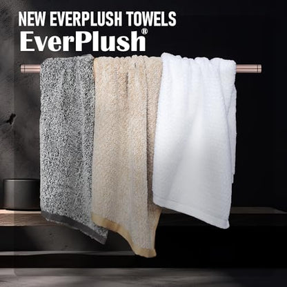 Everplush Diamond Jacquard 6 Pieces Bath Towel Set, Luxury Super Soft Oversized Towels, Highly Absorbent Diamond Jacquard Quick Dry Bath Towel for Bathroom Navy Blue Towel Set