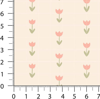 Pastel Patchwork Fabric Panel 100x155 cm – 100% Cotton Satin, 6 Coordinated Floral, Stripe & Dot Prints on One Continuous Sheet for Quilting, Sewing & DIY Crafts (Vintage Soft Mix, 6pcs 50x50cm)