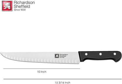 Richardson Sheffield Universal NSF Approved Professional Butcher Knife with Notches, 10-Inch