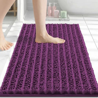 Arotive Bathroom Rugs Mat 24x16, Soft Absorbent Chenille Shaggy Bath Mat
