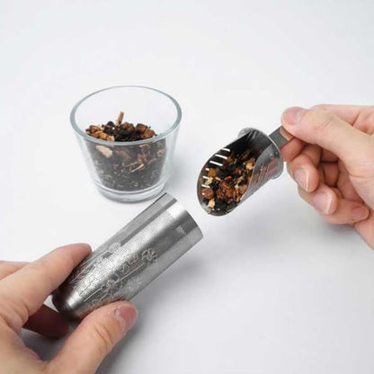 Tea Infuser Spoon For Loose Leaf Tea Filter Stainless Steel Popsicle Tea Stick Tea Spoon Diffuser Long-Handle Tea Filter Easy to Carry Tea Strainer Pipe Steeper(Silver)