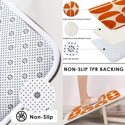 Bathroom Sets with Shower Curtain and Rugs, 4 Pcs, Minimalist Boho