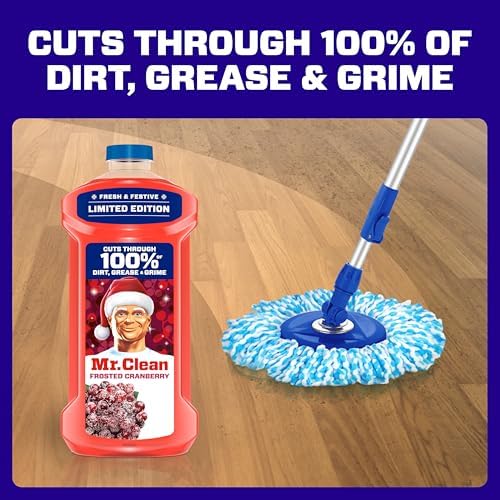 Mr. Clean All Purpose Cleaner, Cleaning Liquid, Frosted Cranberry, 41 Fl Oz (Pack of 4)