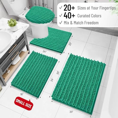Arotive Bathroom Rugs Mat 47x24, Soft Absorbent Chenille Shaggy Bath Mat