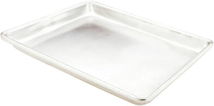 Restaurantware Met Lux 9 x 13 Inch Quarter Size Baking Sheet 1 Heavy-Duty Cookie Sheet - Evenly Bakes Treats Make Pastries or Cookies Aluminum Sheet Pan For Commercial or Home Use