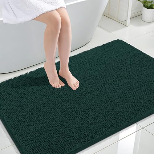 OLANLY Large Bathroom Rugs 44x32, Extra Soft Absorbent Chenille Bath Rugs