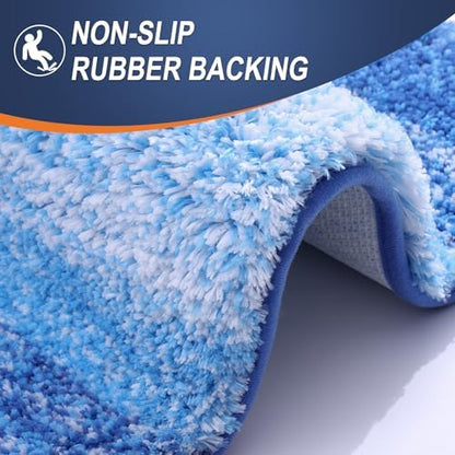 OLANLY Small Bathroom Rugs 24x16, Extra Soft Absorbent Microfiber Bath Rugs