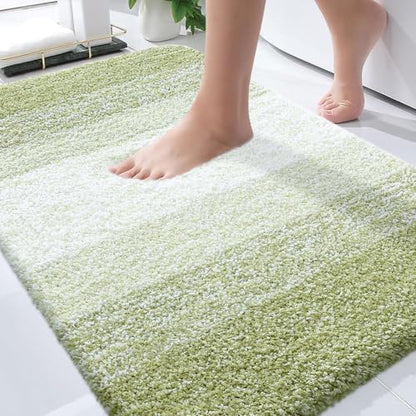 OLANLY Bathroom Rugs Mat 34x21, Extra Soft Absorbent Microfiber Bath Rugs