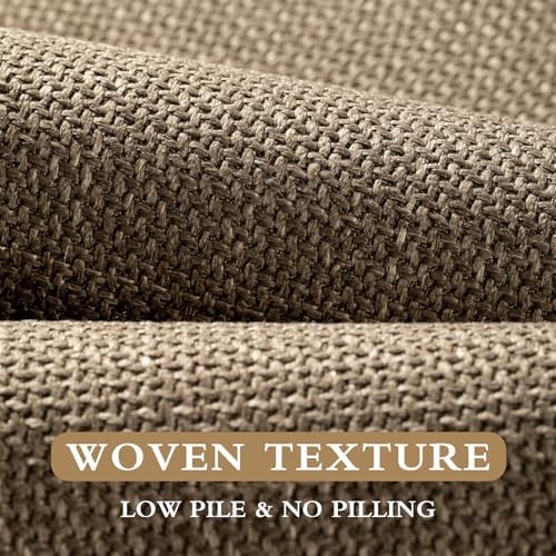 YIHOUSE Bathroom Rugs Thin Bath Mat Sets 4 Pieces Quick Dry,Brown