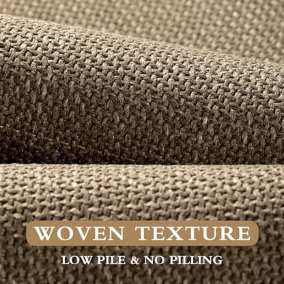 YIHOUSE Bathroom Rugs Thin Bath Mat Sets 5 Pieces Quick Dry,Brown