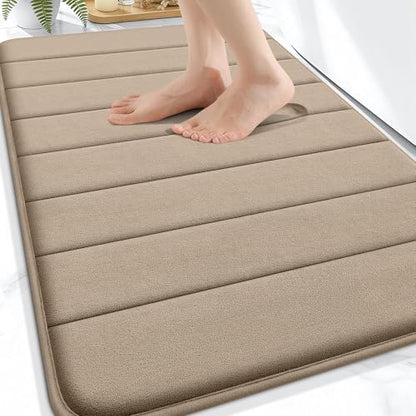 OLANLY Memory Foam Bath Mat 32x20, Super Soft and Absorbent Bathroom Rugs