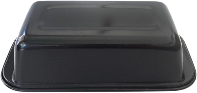 Mini Loaf Pans, 6" x 3.3" Nonstick Carbon Steel Bread Pan, Rectangle Loaf Baking Cake Tin for Small Banana Bread, Meatloaf, Sourdough, Brownies - Set of 4, Black