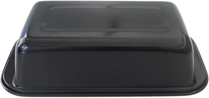 Mini Loaf Pans, 6" x 3.3" Nonstick Carbon Steel Bread Pan, Rectangle Loaf Baking Cake Tin for Small Banana Bread, Meatloaf, Sourdough, Brownies - Set of 4, Black