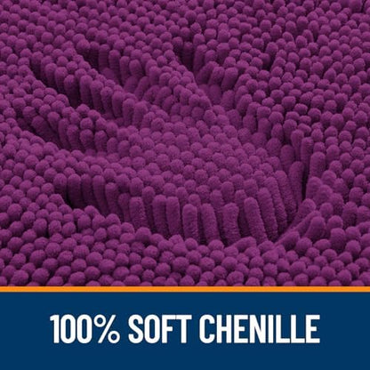 OLANLY Bathroom Rugs 36x24, Extra Soft Absorbent Chenille Bath Rugs