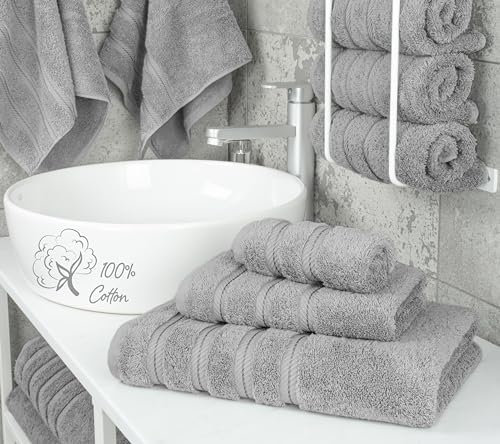 American Soft Linen 100% Cotton Luxury Turkish Towels, 3 Piece Towel Set