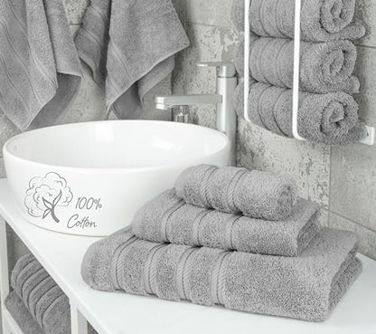 American Soft Linen 100% Cotton Luxury Turkish Towels, 3 Piece Towel Set