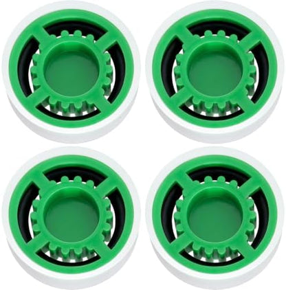 4Pcs Shower Flow Restrictor, Green Water Flow Reducer Control Value