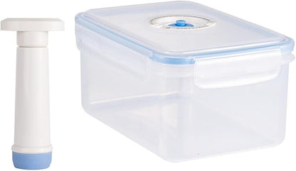 Vacuum Container Vacuum Seal Container Saver Food Sealed Container Fresh Keeping Box Food Storage Container for Dry Foods Fruits Salads, 2.2L