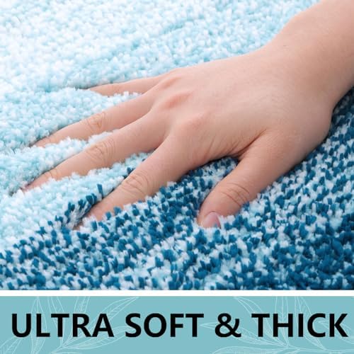 Arotive Microfiber Bathroom Rugs, Shaggy Soft Absorbent Bath Rug, 30x20