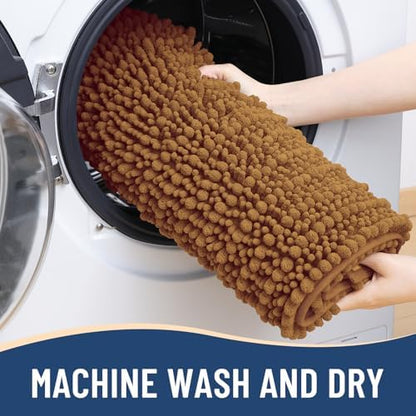 Arotive Bathroom Rugs Mat 30x20, Soft Absorbent Chenille Shaggy Bath Mat