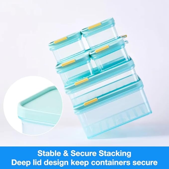 LocknLock Freezer Fit Plastic Freezer Containers | Airtight Stackable Food Storage for Meal Prep | Microwave & Dishwasher Safe | BPA Free Freezer Container with Lid, 3.5L