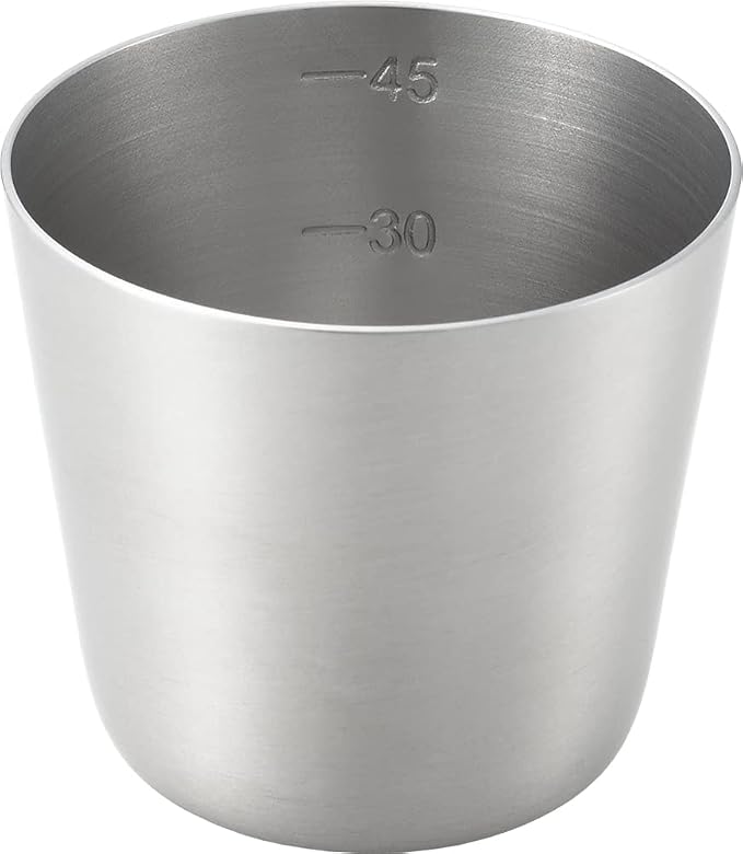 Yoshikawa YJ3329 Izakaya GOODS Whiskey Measuring Cup, Silver