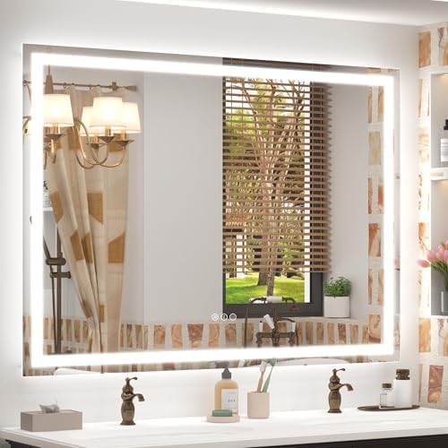 50x40 Inch Lighted LED Bathroom Mirror