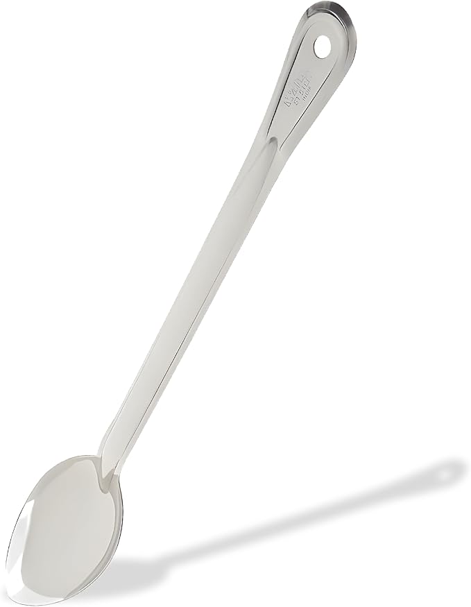 Winco Stainless Steel Basting Spoon, Solid, 15", 1.2mm