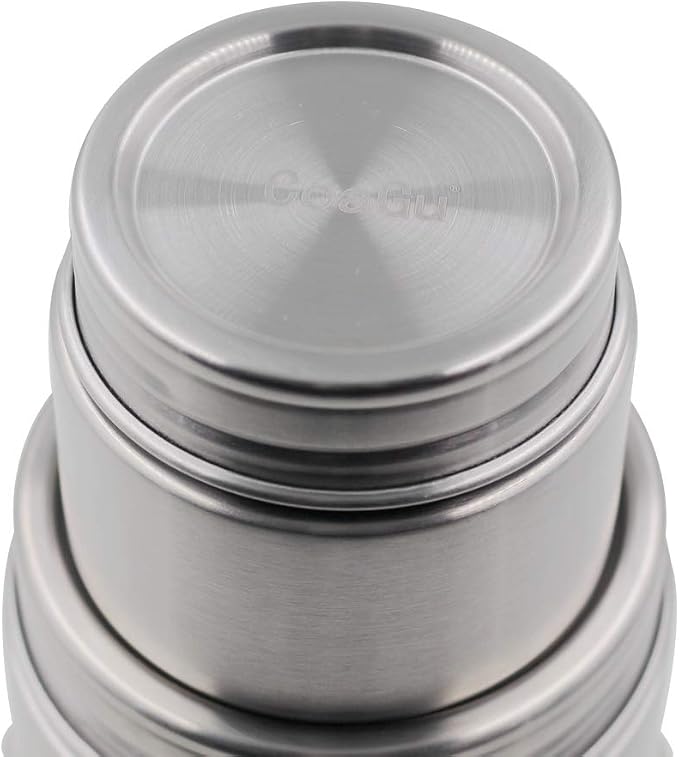 CoaGu 8oz Coffee Canisters: Premium 18/8 Stainless Steel Containers Perfect for Children's Lunches, Tea, Sugar, Coffee Storage, and Candy