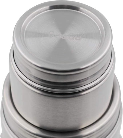 CoaGu 8oz Coffee Canisters: Premium 18/8 Stainless Steel Containers Perfect for Children's Lunches, Tea, Sugar, Coffee Storage, and Candy