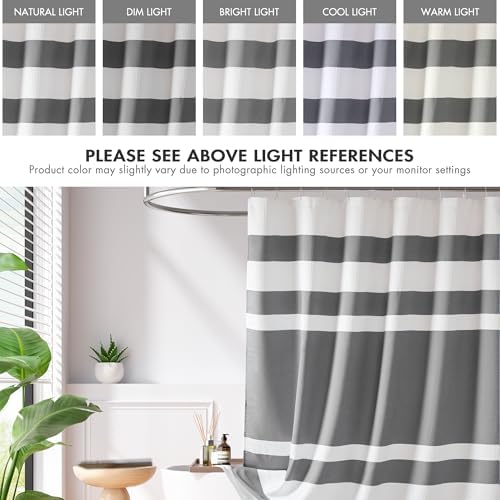 Madison Park Spa Waffle Extra Wide Shower Curtain, 108 x 72, Charcoal