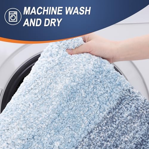 OLANLY Microfiber Bathroom Rugs Sets 3 Piece, 36"x24"+24"x16"+24"x20"