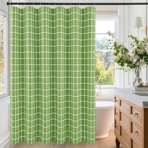Fabric Shower Curtains for Bathroom-Cloth Modern Farmhouse Shower Curtain