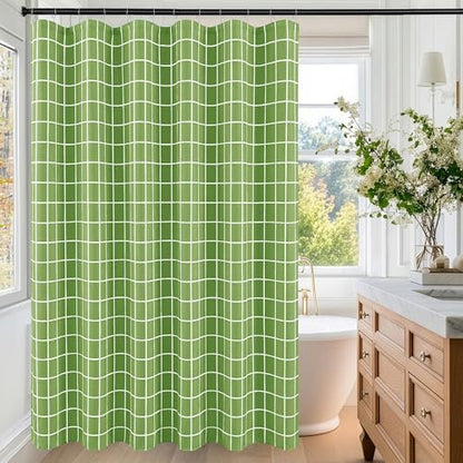 Fabric Shower Curtains for Bathroom-Cloth Modern Farmhouse Shower Curtain