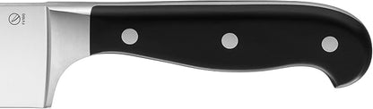 WMF Santoku Chef's Knife Spitzenklasse Plus Length 32 cm Blade Length 18 cm Performance Cut Made in Germany Forged Special Blade Steel Seamlessly Riveted Plastic Handle