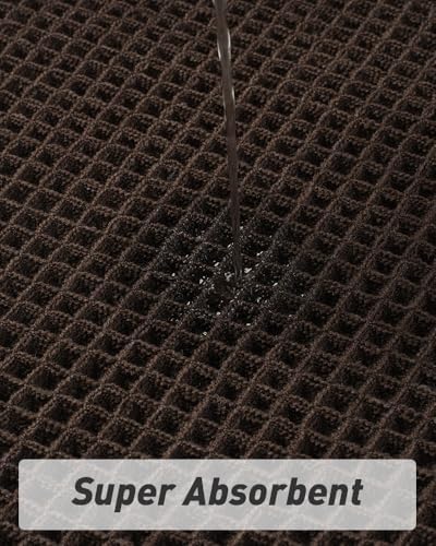 Upgraded Waffle Bath Mat Runner Absorbent Non Slip Bathroom Mat, 2' x 4'