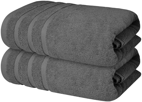 Infinitee Xclusives 100% Ring-Spun Cotton Bath Towels for Bathroom - Pack 2