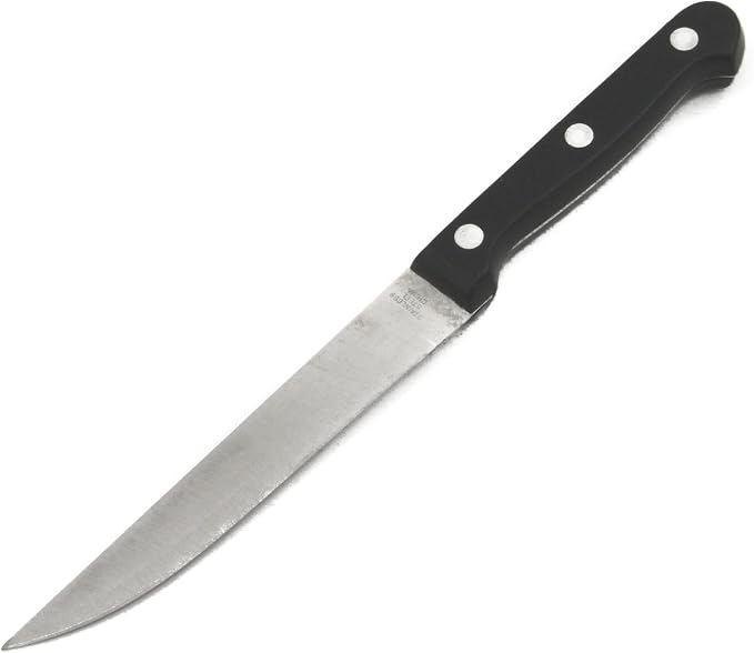 Chef Craft Select Utility Knife 5 inch blade 8.5 inches in length, Stainless Steel/Black